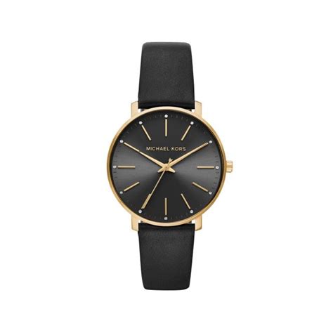 michael kors black face watch women& 39|Timeless And Classic: Women’s Leather Watches .